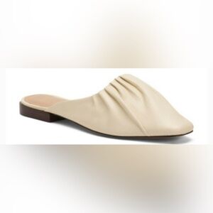 42 GOLD Leather Kaylee Mules cream for women 
Sz 6